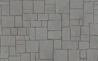 Square cobblestone tiles